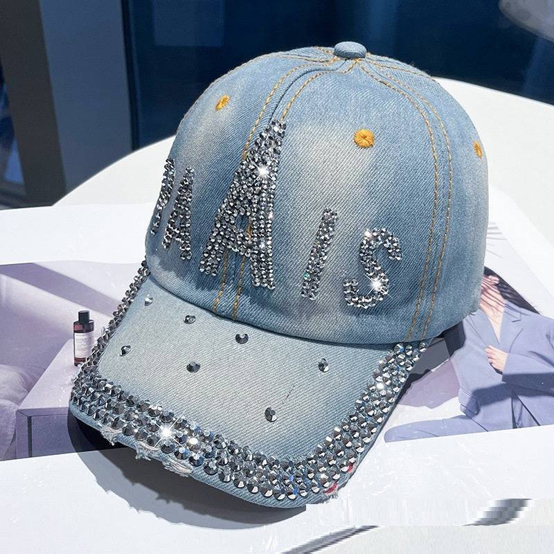 Hot Drilling Washed Denim Baseball Cap Sun-proof - Xmaker