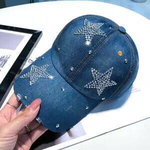 Hot Drilling Washed Denim Baseball Cap Sun-proof - Xmaker