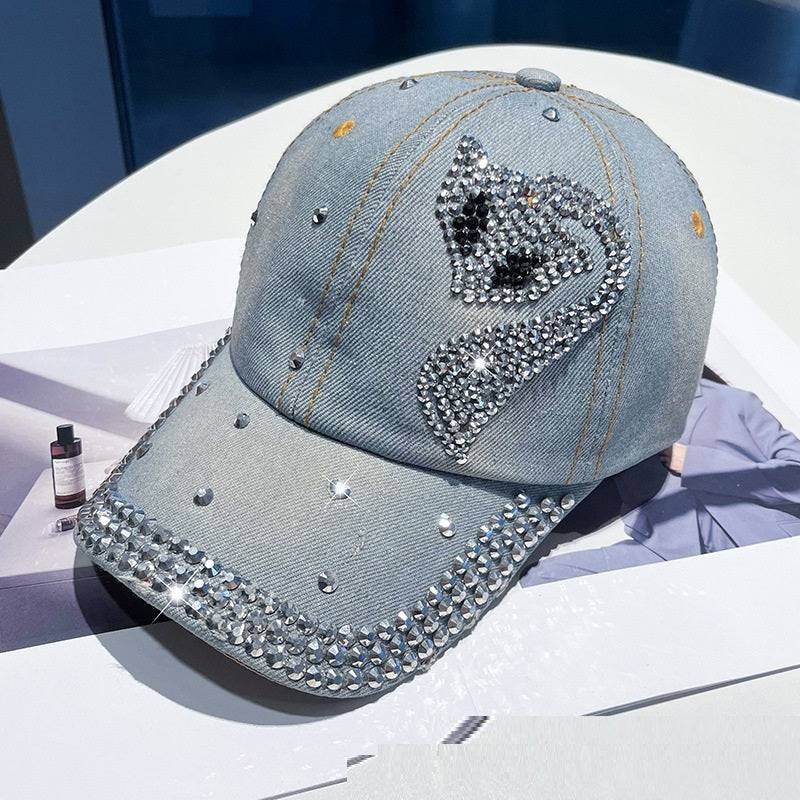 Hot Drilling Washed Denim Baseball Cap Sun-proof - Xmaker