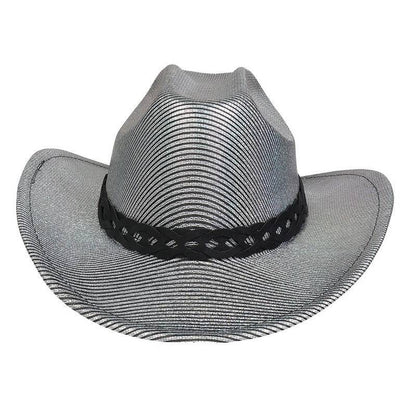 Pearlescent Cowboy Hat Ball Party Topper Performance Props Cap - Xmaker