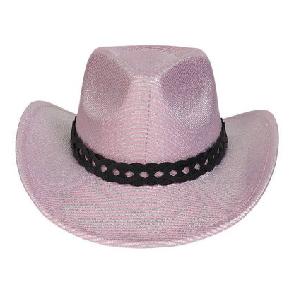 Pearlescent Cowboy Hat Ball Party Topper Performance Props Cap - Xmaker