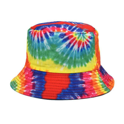 Printed Bucket Hat Women's Outdoor Sunshade Double-sided Hat - Xmaker