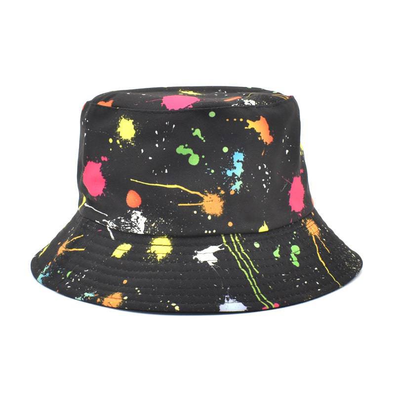 Printed Bucket Hat Women's Outdoor Sunshade Double-sided Hat - Xmaker