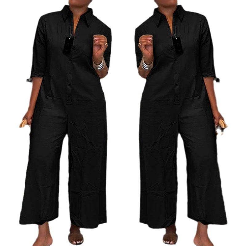 Women's Comfortable Casual Loose Jumpsuit - Xmaker