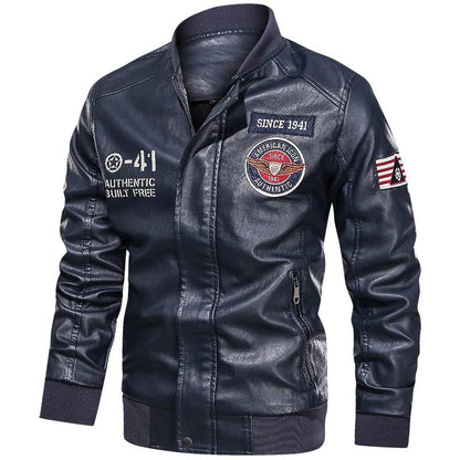 Men's Motorcycle PU leather jacket - Xmaker