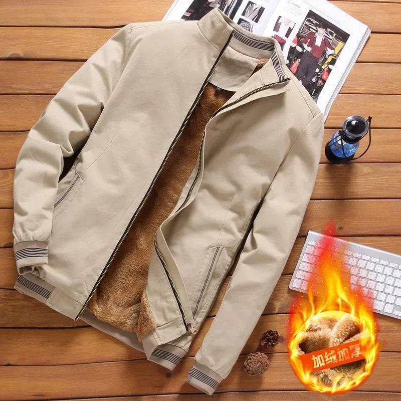 Thickened Warm Windbreaker Men's Pilot Jacket