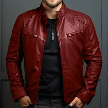 Men's Motorcycle Leather Jacket