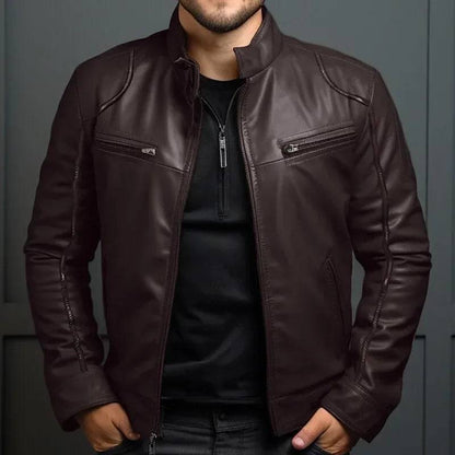 Men's Motorcycle Leather Jacket