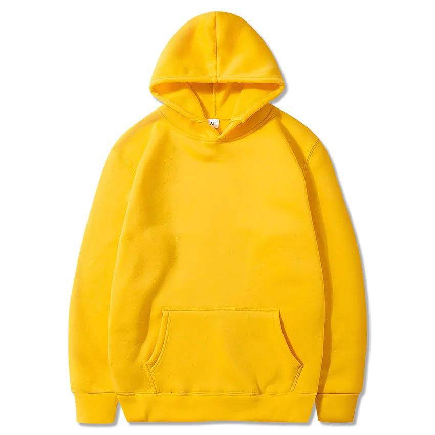 Casual Solid Color Pocket Pullovers Hoodies Sweatshirts