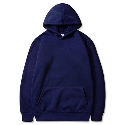 Casual Solid Color Pocket Pullovers Hoodies Sweatshirts