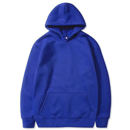 Casual Solid Color Pocket Pullovers Hoodies Sweatshirts