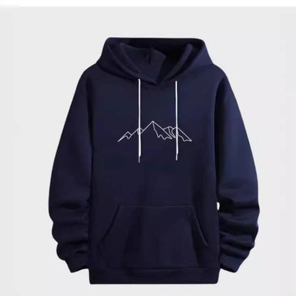 Casual Hooded  Printing Pullover Hoodies - Xmaker