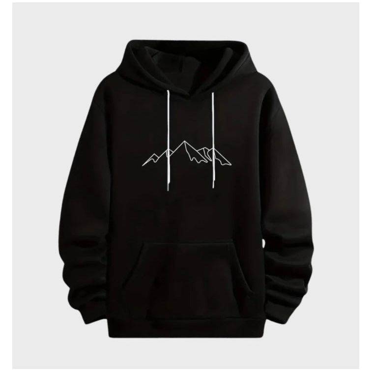 Casual Hooded  Printing Pullover Hoodies - Xmaker