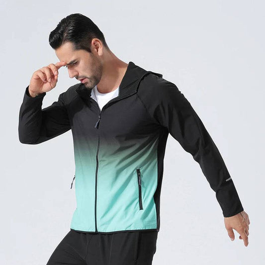 Men's gradient lightweight and breathable outdoor sports jacket