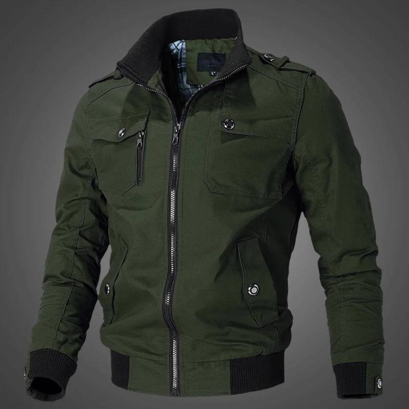 Men's Workwear Flight Thin Air Force Standing Collar Jacket