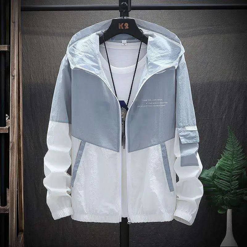 Men Hooded Sun Protection Jacket