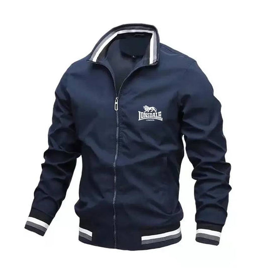 Men Aviator Stand Collar Casual Slim Baseball Jacket