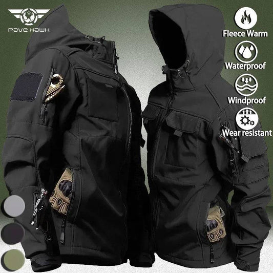 Jackets Men's Multi-pocket Hooded Jacket Cargo Coat