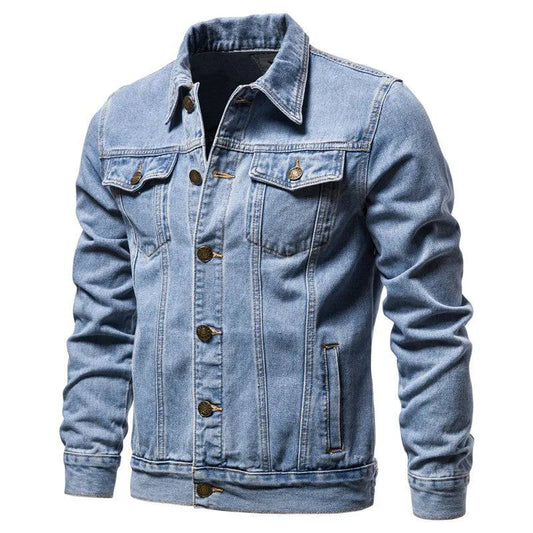 Men Denim Jackets Vintage Jeans Jackets