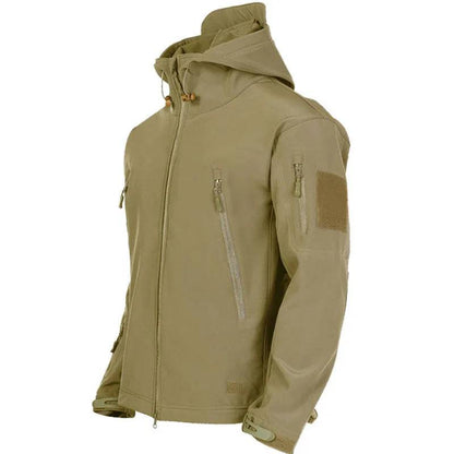 Military Shark Skin Soft Shell Jackets Men Tactical Windproof Waterproof jacket men Army Combat Jackets Mens Hooded Bomber Coats - Xmaker