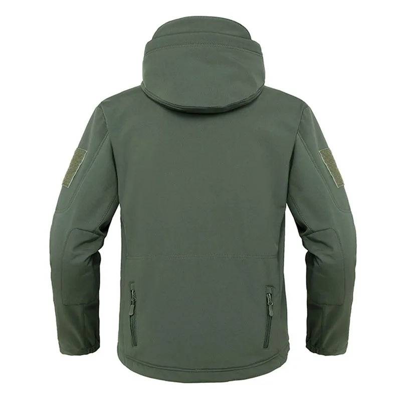 Men Military Soft Shell  Windproof Waterproof Combat  Hooded Bomber Jacket