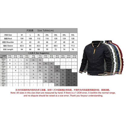 Men Solid Outwears Windbreaker Aviator Motorcycle Racing Jacket