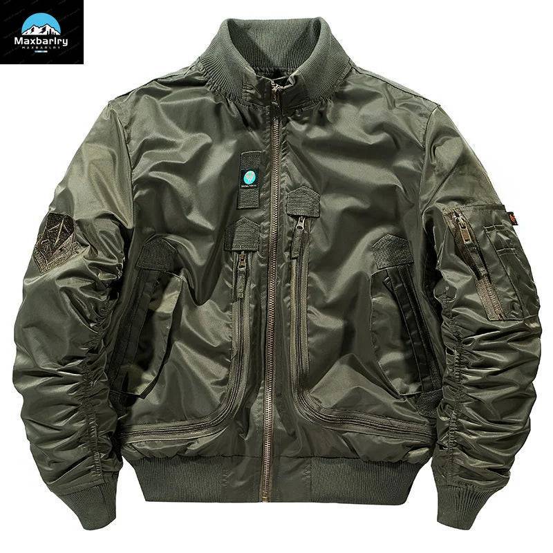 Men Bomber Retro Oversized Jacket