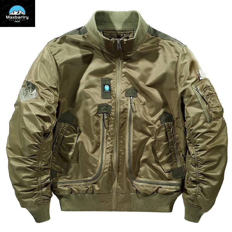 Men Bomber Retro Oversized Jacket