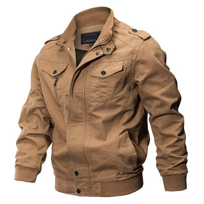 Men Casual Cotton Military Bomber Pilot Jacket