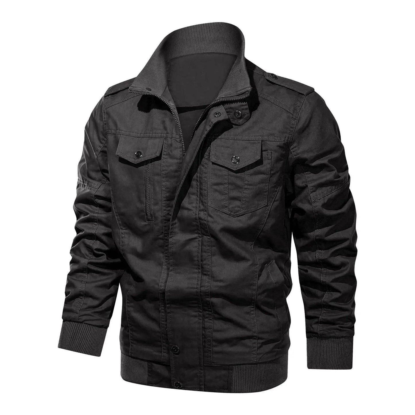 Men Casual Cotton Military Bomber Pilot Jacket