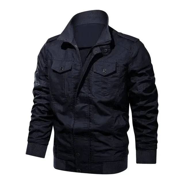 Men Casual Cotton Military Bomber Pilot Jacket