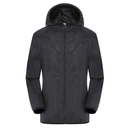 Hooded Sunbreaker Coat Women Men Windbreaker Jacket Waterproof UV Quick Dry Skin Ultra-Light Rainproof Breathable With Pocket - Xmaker