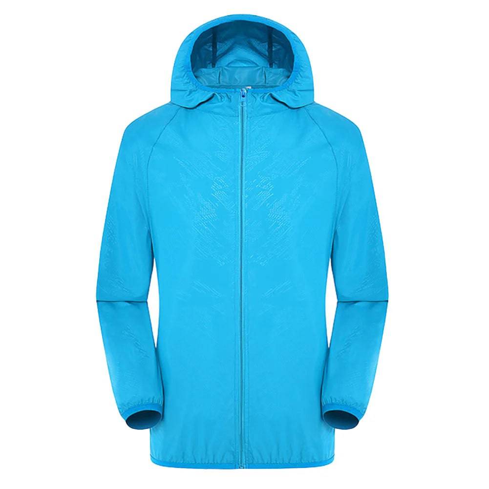 Windbreaker Waterproof UV Quick Dry Skin Ultra-Light Rainproof Breathable With Pocket Jackets