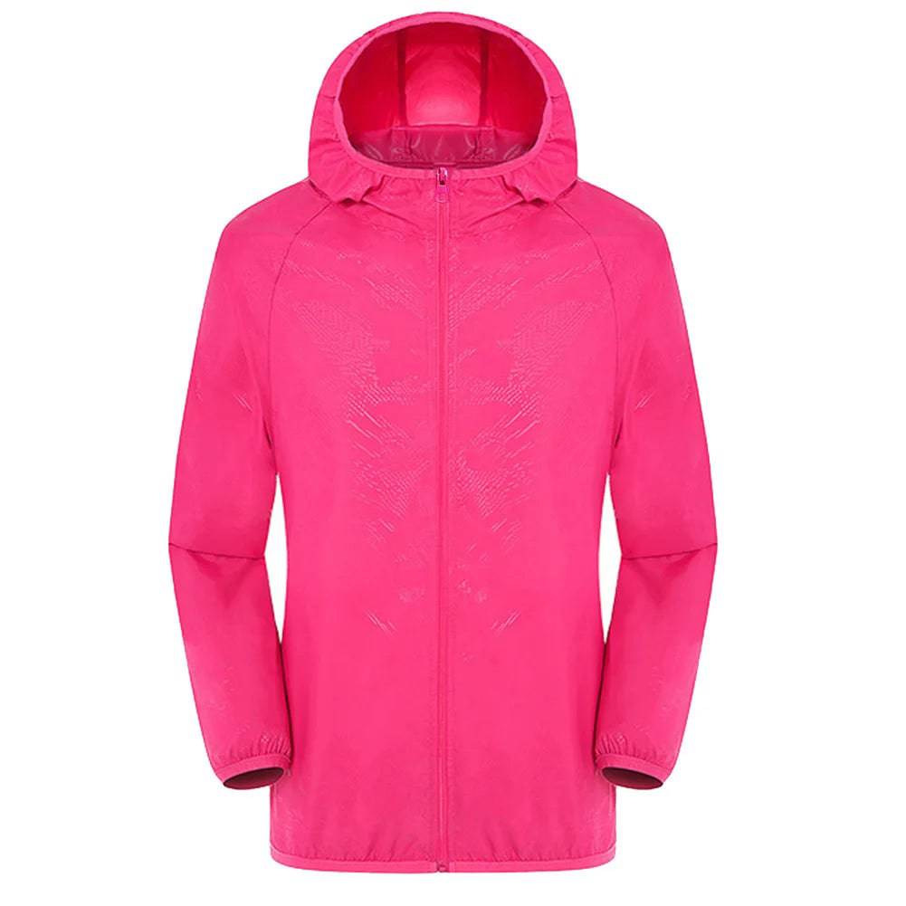 Windbreaker Waterproof UV Quick Dry Skin Ultra-Light Rainproof Breathable With Pocket Jackets