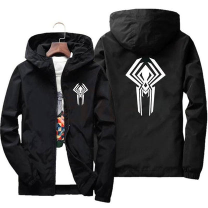 Sunscreen Waterproof Beach Casual Jackets Spider Men's Summer Hooded Jacket Windbreaker Packable Skin Coat