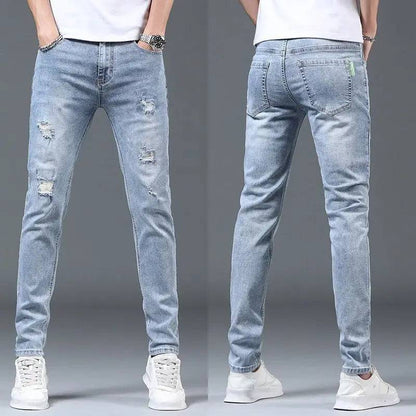 Men Classic Streetwear Cowboy Jeans - Xmaker