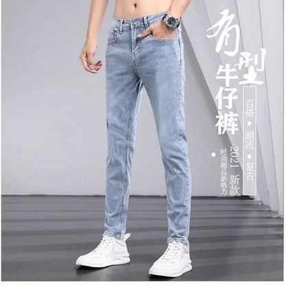 Men Classic Streetwear Cowboy Jeans - Xmaker