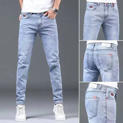 Men Classic Streetwear Cowboy Jeans