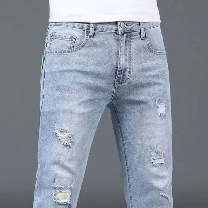 Men Classic Streetwear Cowboy Jeans