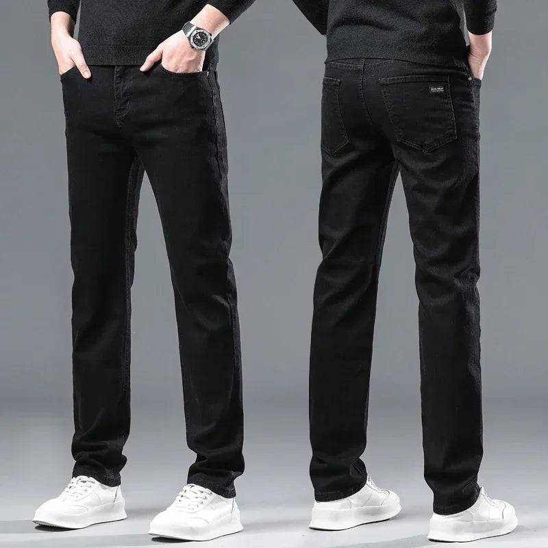 Men Brushed Slim Fit Casual Fleece Velvet Pants