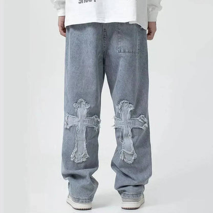 Cargo Denim Pants ow Rise Baggy Y2k Jeans