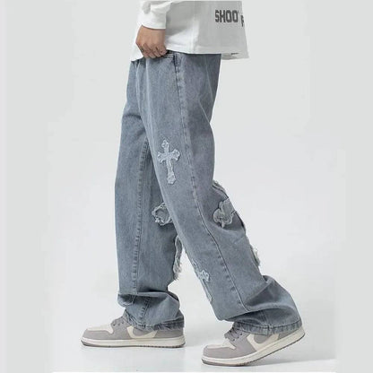 Cargo Denim Pants ow Rise Baggy Y2k Jeans