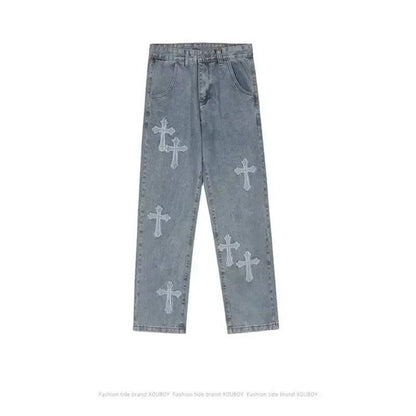 Cargo Denim Pants ow Rise Baggy Y2k Jeans