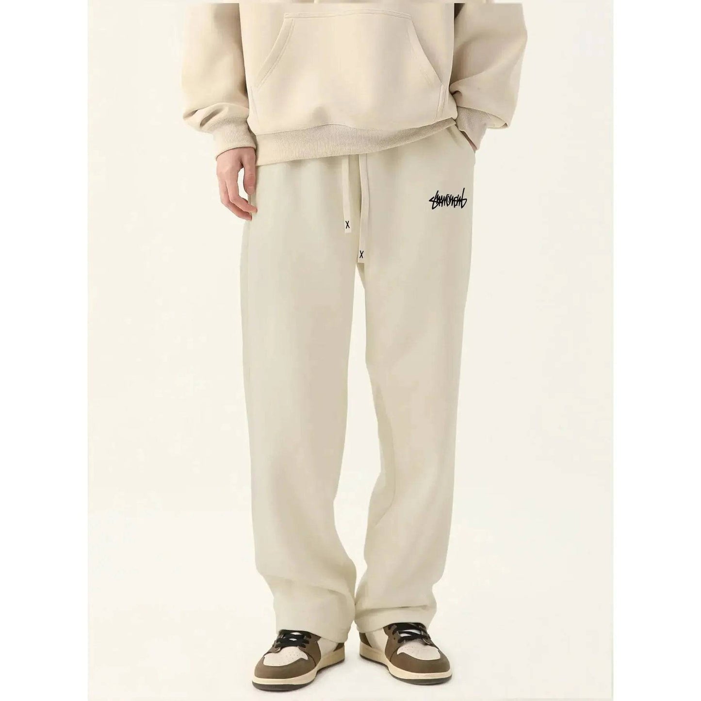 Mens Casual Pants Fleece Sweatpants Jogger