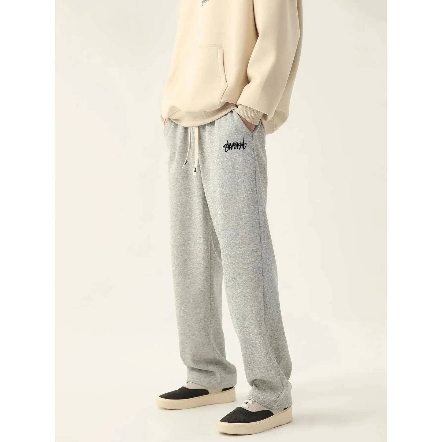 Mens Casual Pants Fleece Sweatpants Jogger