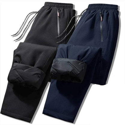 Men's Pant Thicken Waterproof Down Cotton Lined Casual Sport Joggers