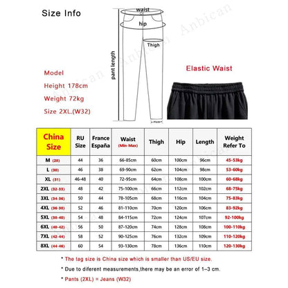 Winter Fleece Sweatpants Men Multi-Pockets Thick Warm Knit Cargo Pants Wide Leg Cotton Straight Sports Trousers Big Size 8XL