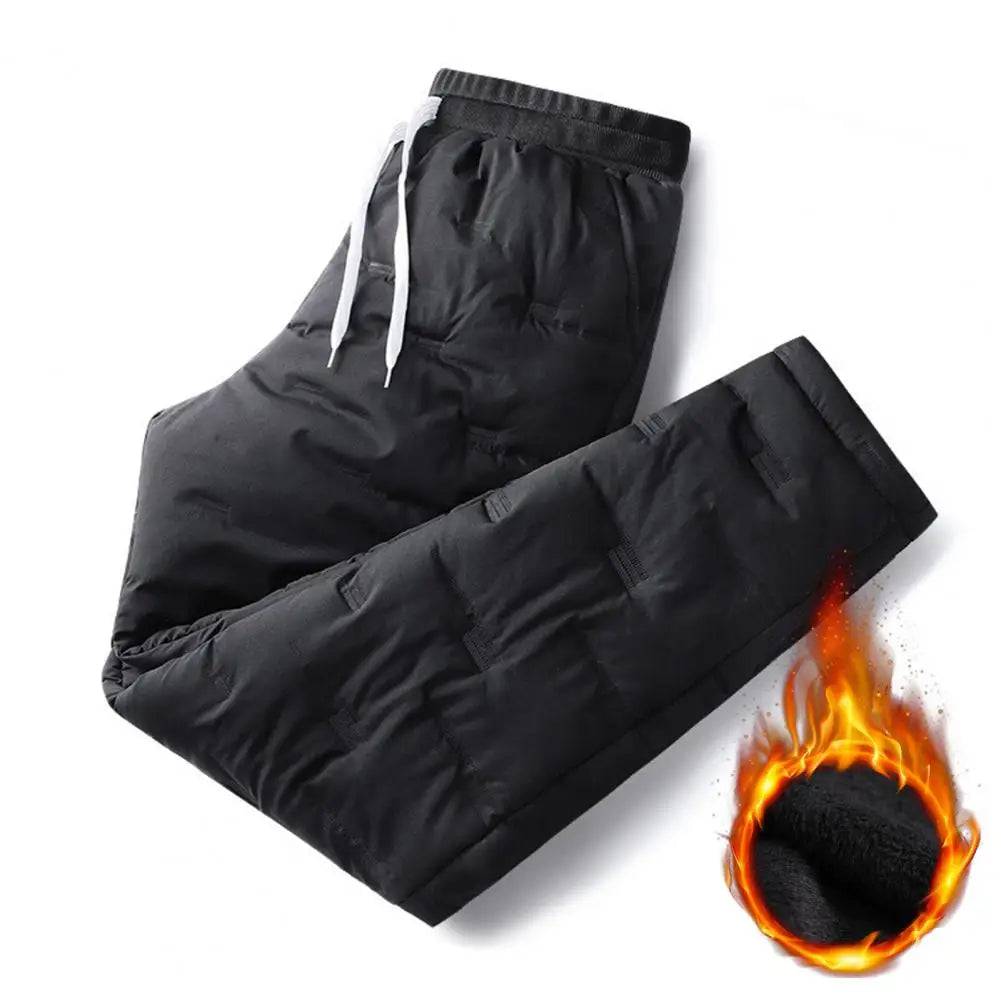 Men's Thick Warm Windproof Down Cotton Pants