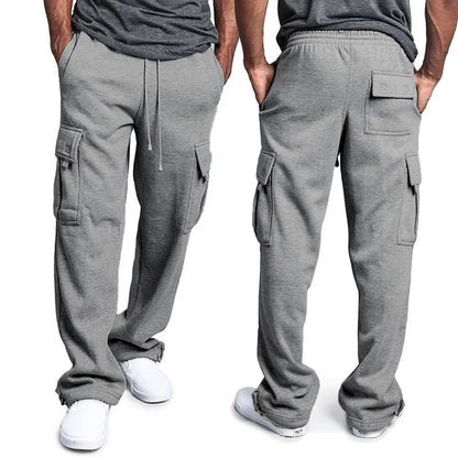 Mens Sweatpants Straight Fit Loose Oversized Drawstring Long Pants - Xmaker