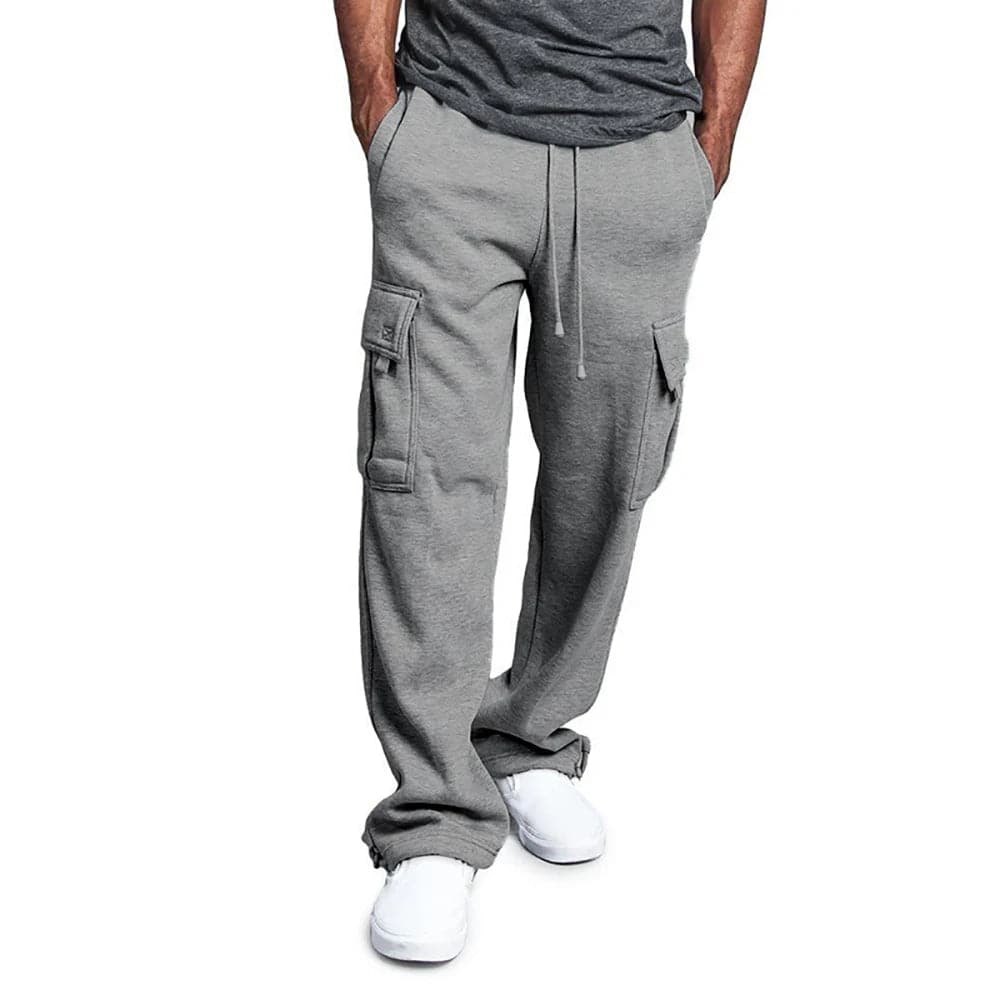 Mens Sweatpants Straight Fit Loose Oversized Drawstring Long Pants - Xmaker